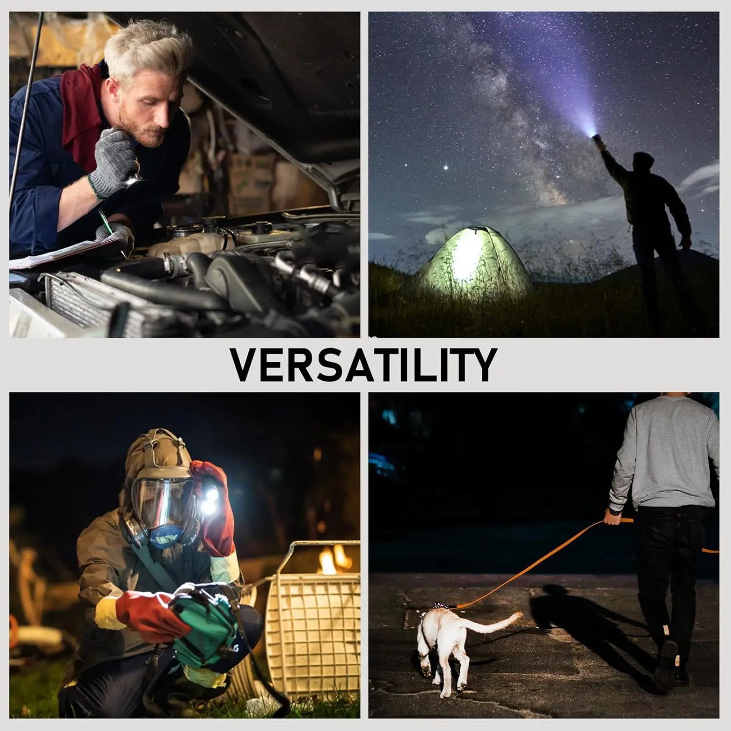 SC28 Powerful Light Tactical XHP50B HD Rechargeable Flashlight 2800 Lumens Lantern EDC Torch IPX8 for Hunting Fishing