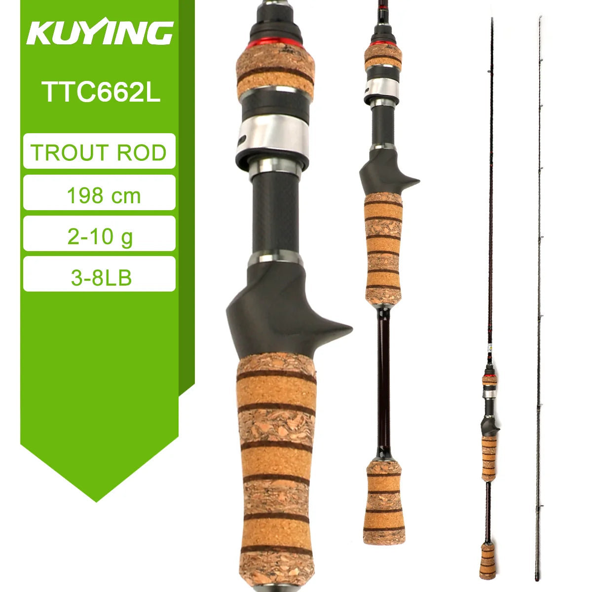 TETON L UL SUL 5'2" 6' 6'3" 6'4"6'2" 6'6" Fishing Rod Lure Cane Spinning Casting FUJI Carbon 1-4g 0.8-3g 2-10g M-Fast bfs