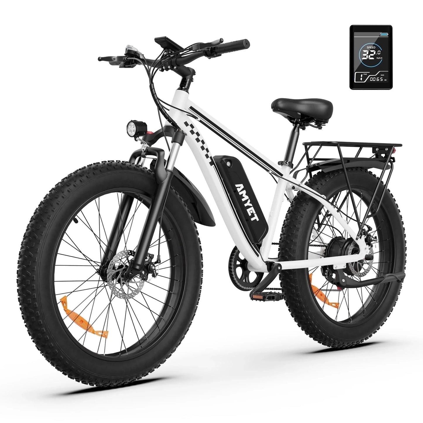 Electric Bike EB26 Blue Adults Electric Bicycle 28mph Peak 1500W 720WH Ebike 26" Fat Tire Mountain Bike Electric Dirt Bike