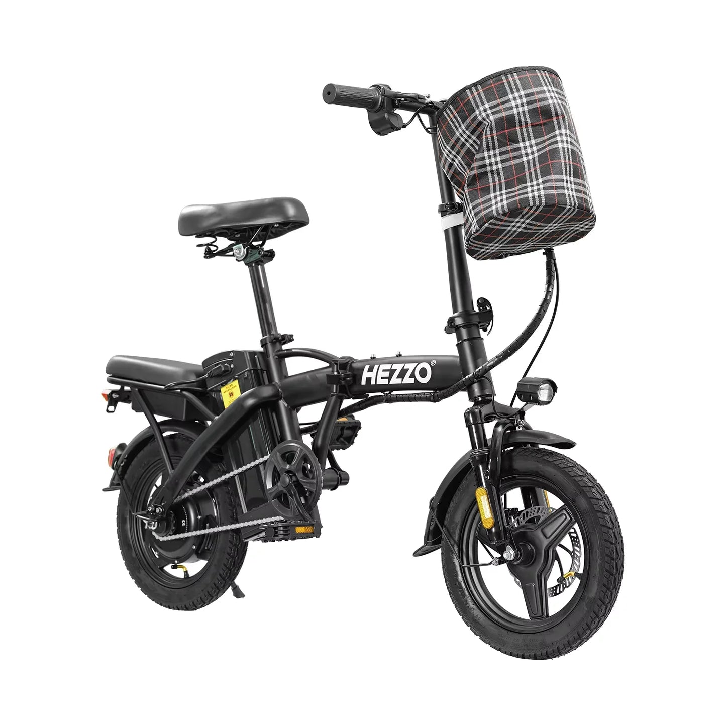 Lightweight Folding Electric Bike for Adults 48V 750W Peak Power 20MPH 18-22 Miles Range 14Inch Disc Brake Commuter E-bike