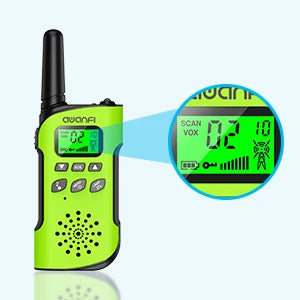 Walkie Talkies 4 Packs Rechargeable  for kids, Long Range Flashlight 8 Channel, USB Type C for Camping, Hiking, Gifts