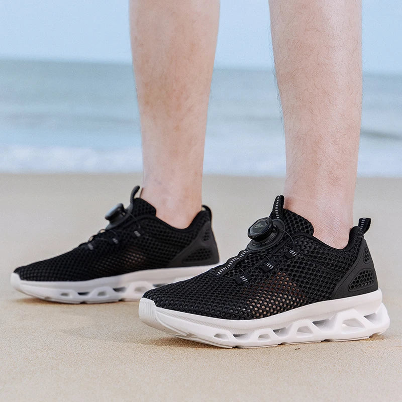 Summer Ladies Mesh Breathable Hiking Shoes Wading Upstream Shoes Women's Lightweight and Comfortable Outdoor Leisure Hiking Shoe