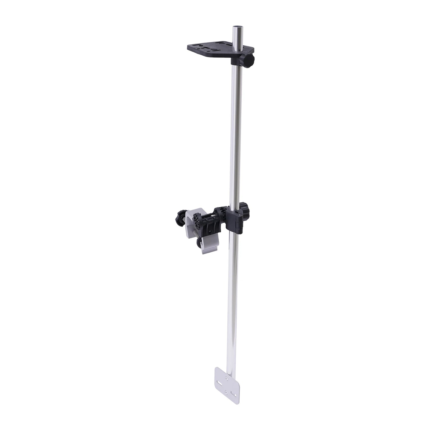 Portable Fish Finder Mount, Universal Fish Finder Bracket w/360° Adjustable Rotatable Transducer Pole Mount for Boat Canoes