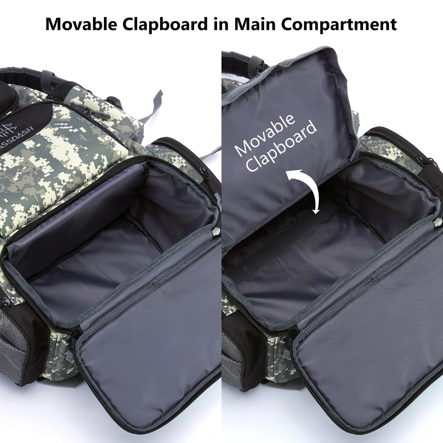 Fishing Bag Tackle Backpack Lightweight Tactical Tackle Box Multifunctional