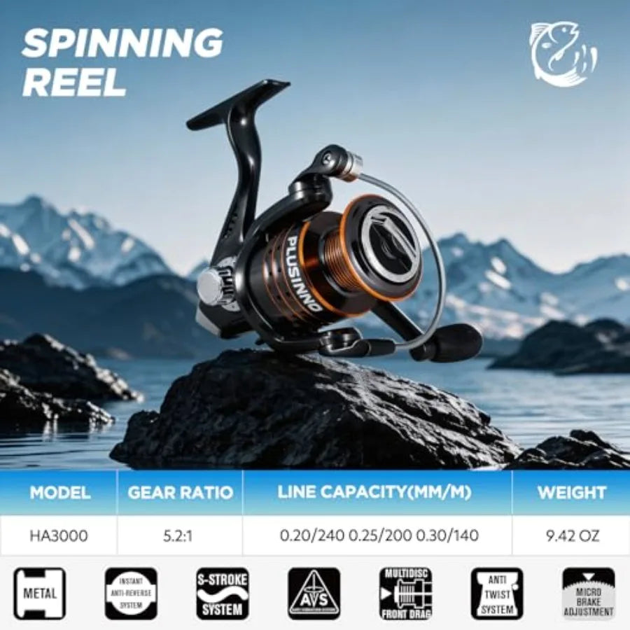 Fishing Gear - Telescopic Fishing and Reel Tackle Box, Collapsible Rod and Lures Box, Travel Fish Pole Starter Kit, Fishing Acc