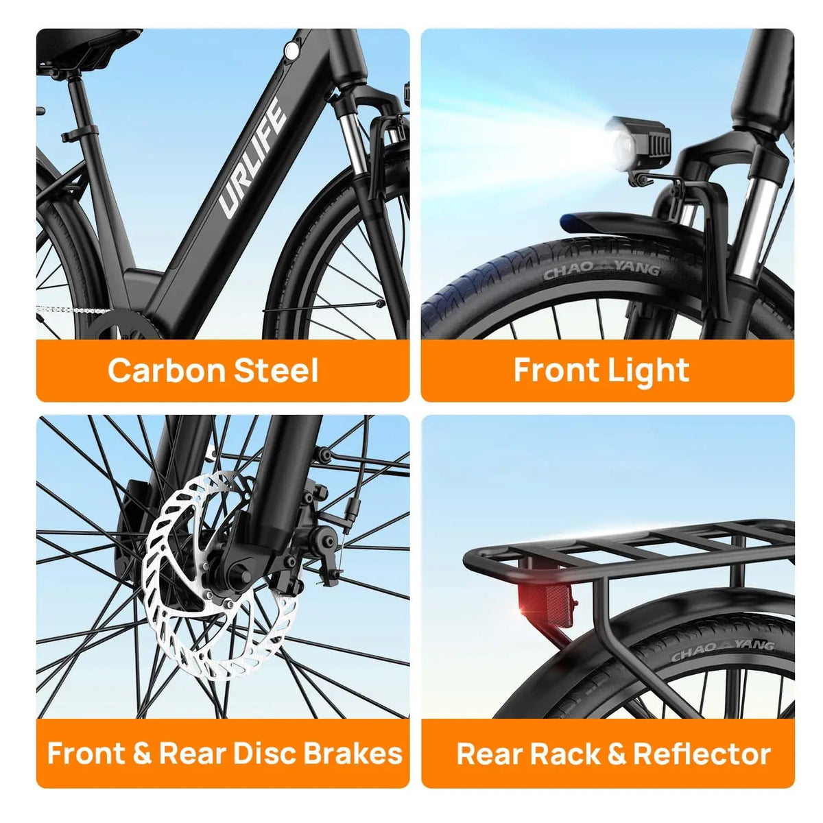 E26 E-Bike 26x2 Inch Tires 48V 10.4Ah Removable Battery LCD Display 7-Speed Hydraulic Disc Brake Adult City Electric Bicycle