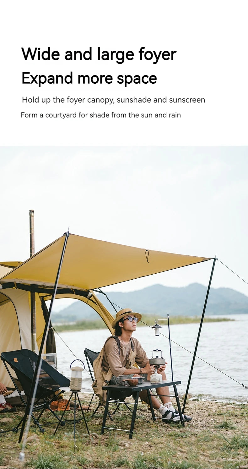 Dune 7.6 Camping Tent 2 People 4 Season Tent Ultralight PU2000mm Outdoor Travel iking Tent With Chimney Screen Window