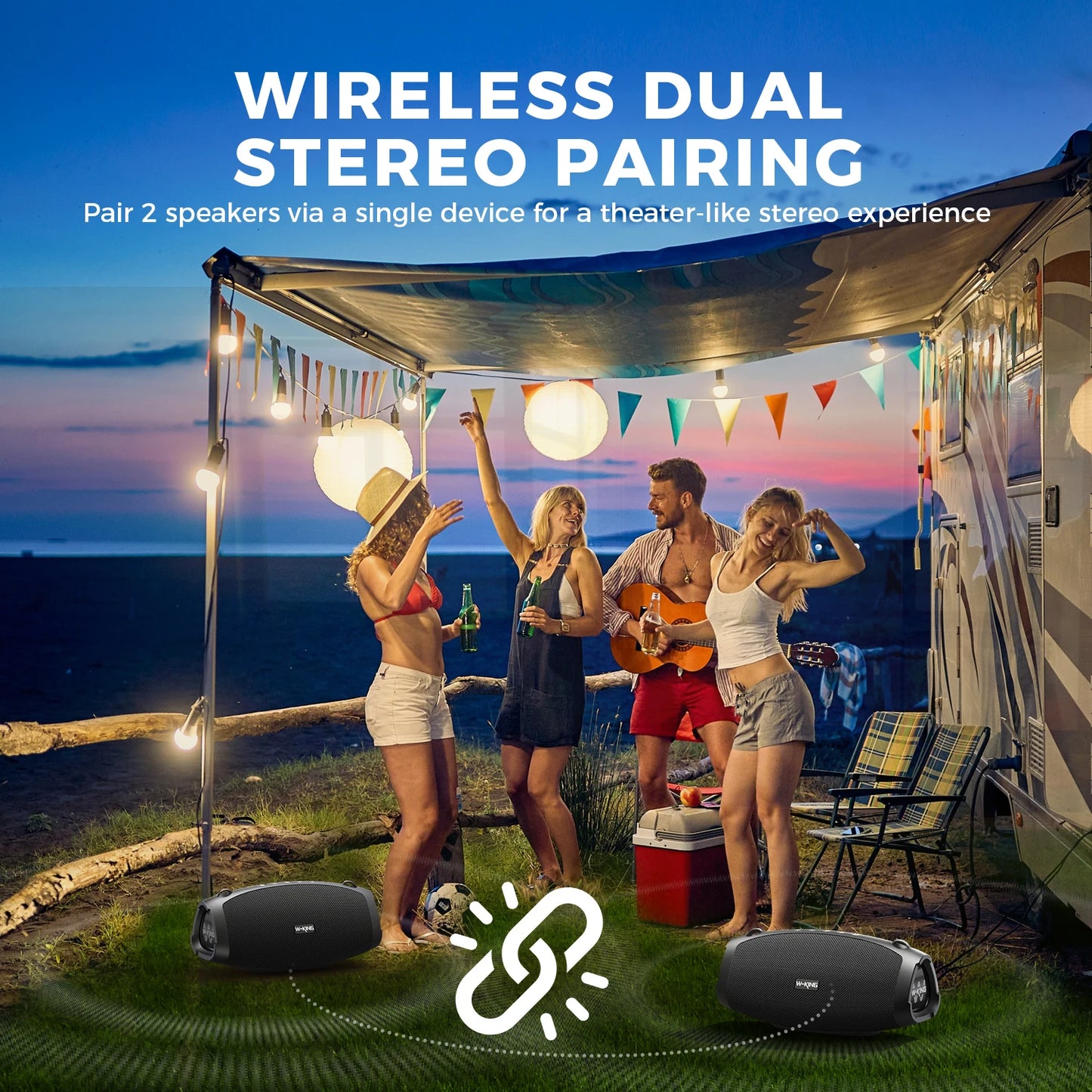 X10MIC Portable Loud Bluetooth Speakers (120W PEAK)70W with Wireless Microphone,  Waterproof Outdoor Wireless Bluetooth