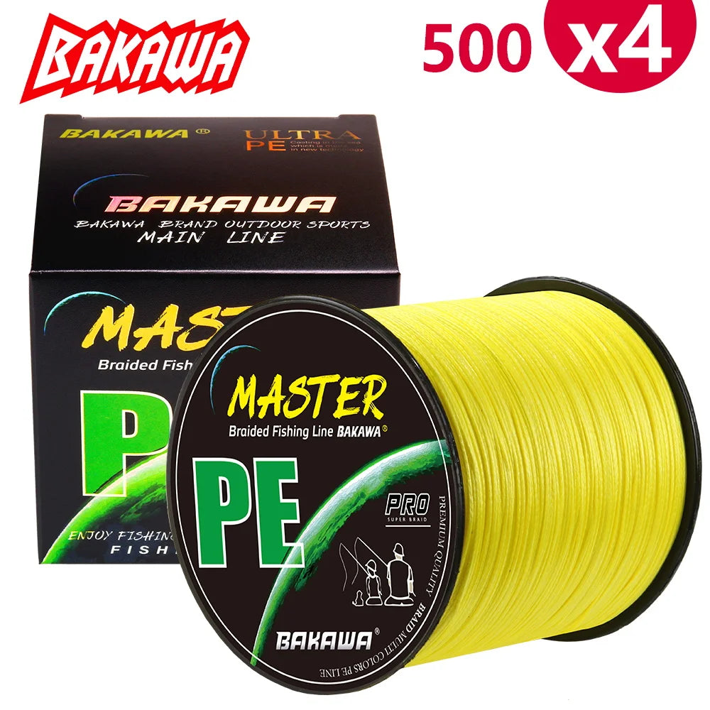 500M 4-strand braided fishing line 20-85LB Japanese PE carp line Pesca freshwater saltwater fishing accessories