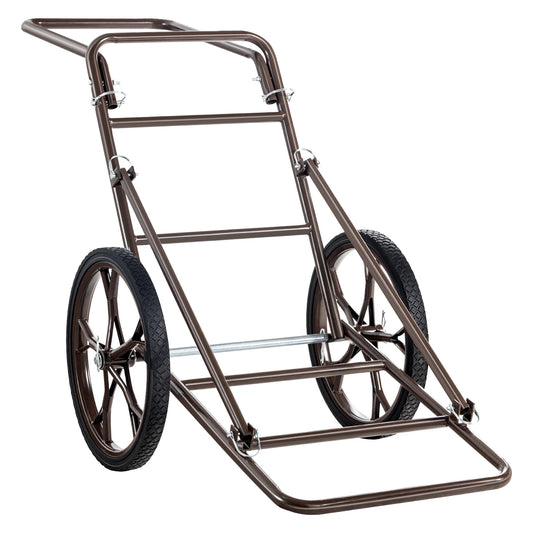 Deer Cart 500 LBS Capacity Folding Game Cart Deer Cart Game Hauler with Big Rubber Wheel & Ergonomic Handle for Hunting