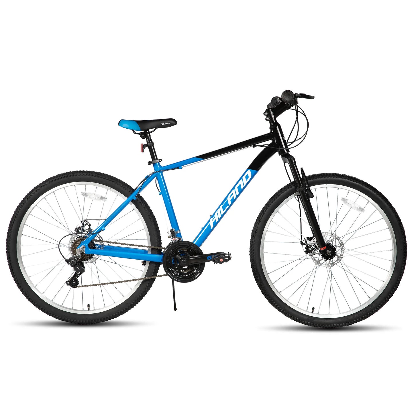 27.5 Inch Men Student Aluminum Alloy Mountain Bike, 18 Speed Bike With Front And Rear Disc Brakes, Suspension Fork