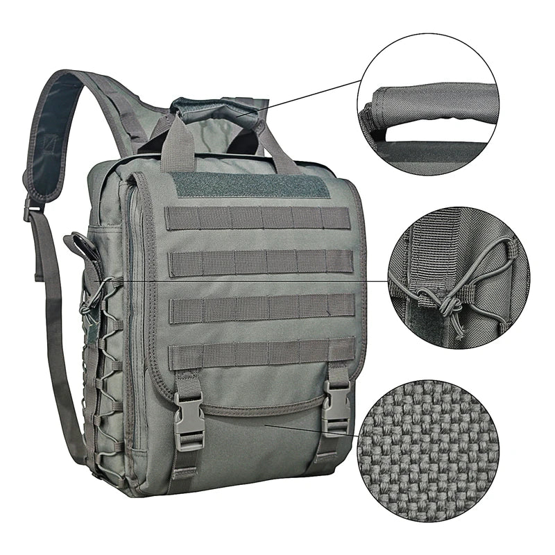 Laptop Bag Tactical Messenger Bags Computer Backpack Fanny Belt Shouder Camping Outdoor Sports Bag