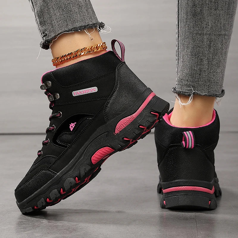 Women Boots Waterproof Outdoor Hiking Boots Women's Safety Work Shoes Walking Sneakers Non Slip Ankle Boots Botas De Mujeres New