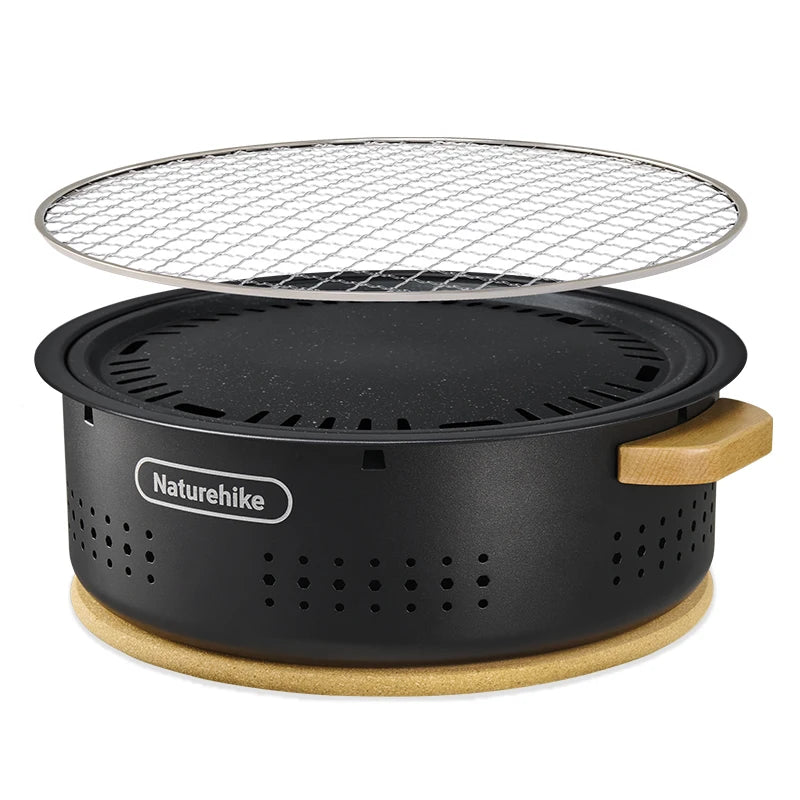Outdoor Tabletop Barbecue Stove High Temperature Resistant Charcoal Pot Split Storage Camping Gear Picnic BBQ Stove