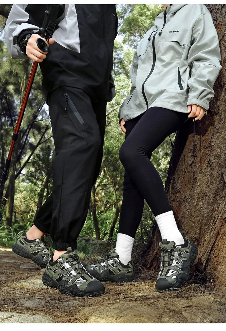 Hiking Shoes Women Anti-slip Low-top Outdoor Sports Shoes Women Lace-up Comfortable Soft Breathable Casual Sneakers Women Shoes