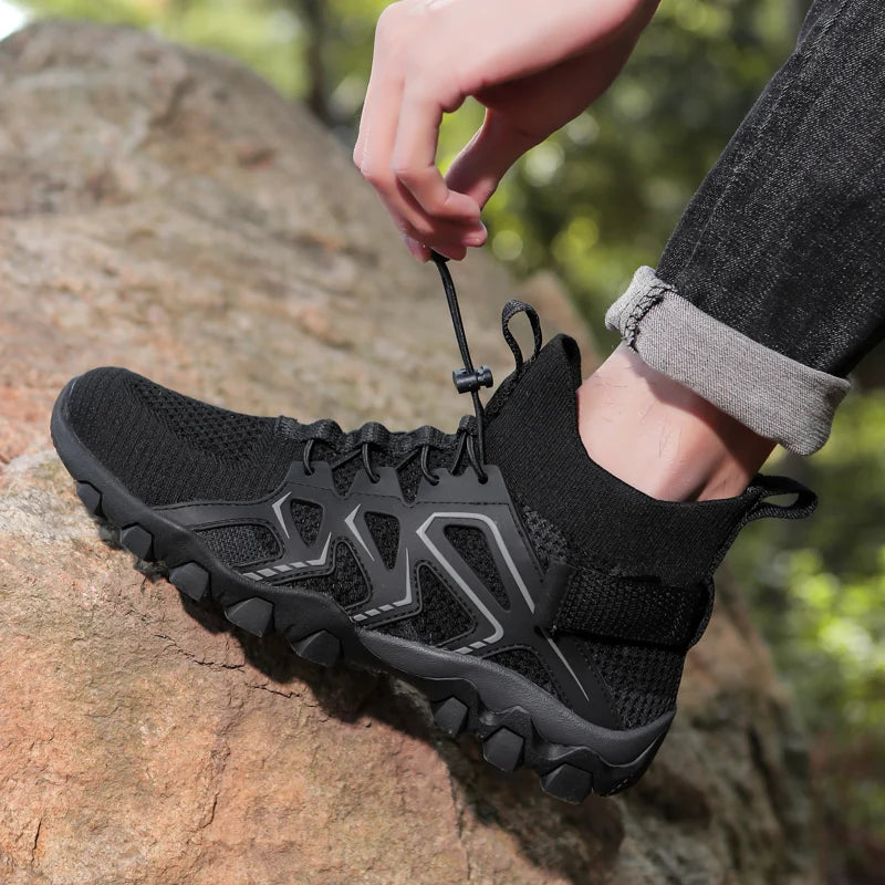 Women Hiking Shoes Outdoor Professional Non-slip Trekking Boots Breathable Lightweight Soft Trail Running Shoes 35-42