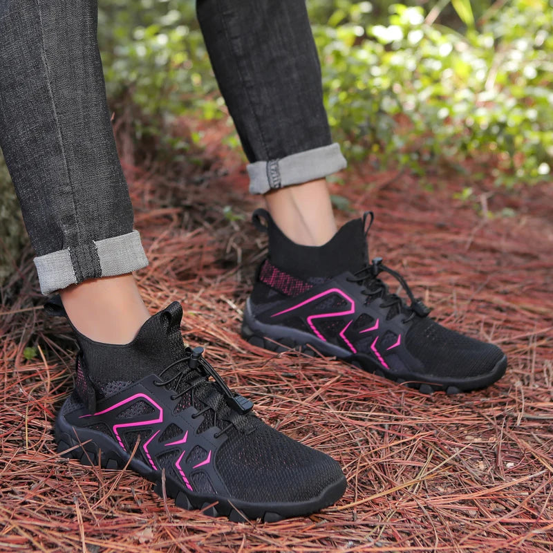 Women Hiking Shoes Outdoor Professional Non-slip Trekking Boots Breathable Lightweight Soft Trail Running Shoes 35-42
