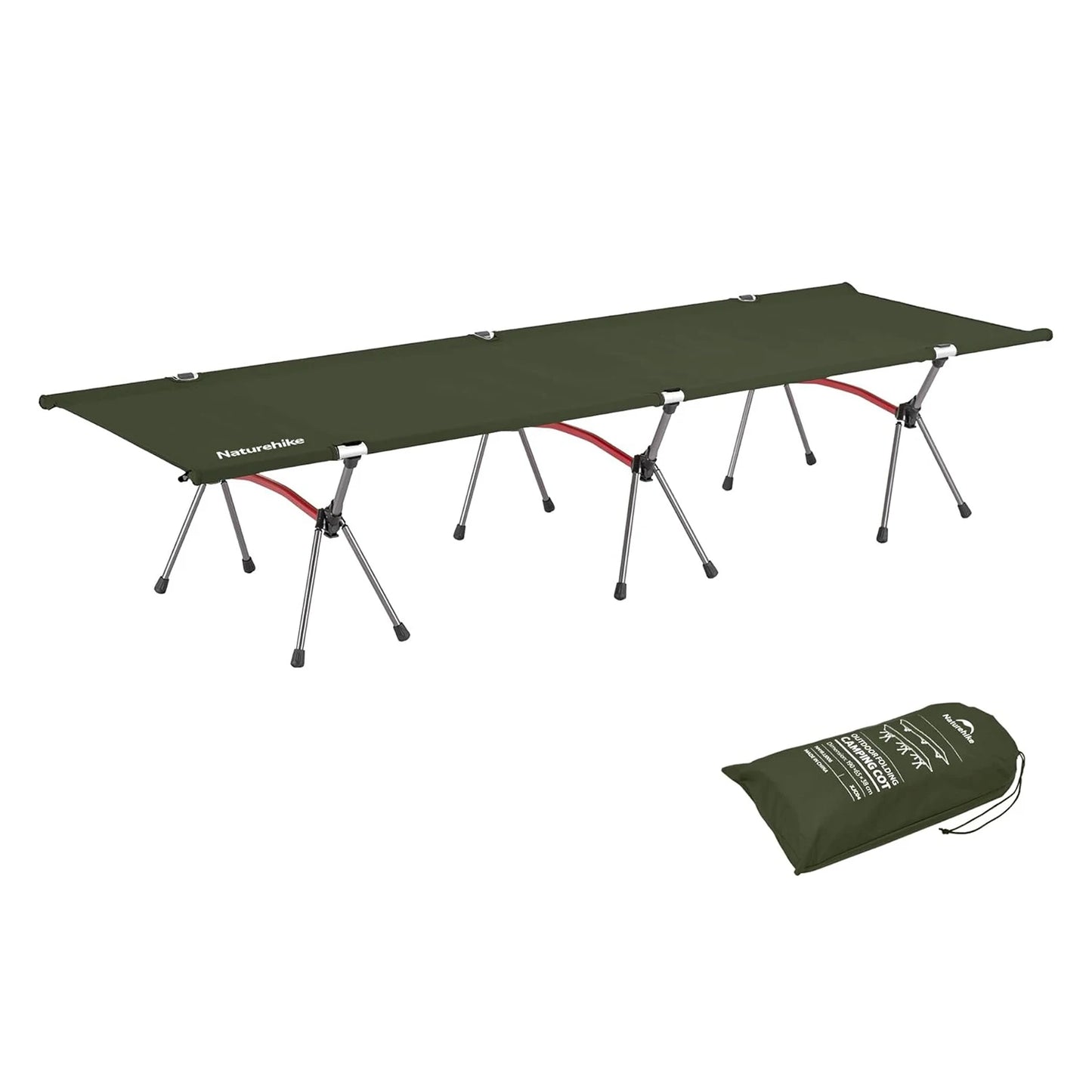 Folding Camping Cot Height Adjustable Ultralight Backpacking Cot Portable Outdoor Travel Camping Bed Tent Bed