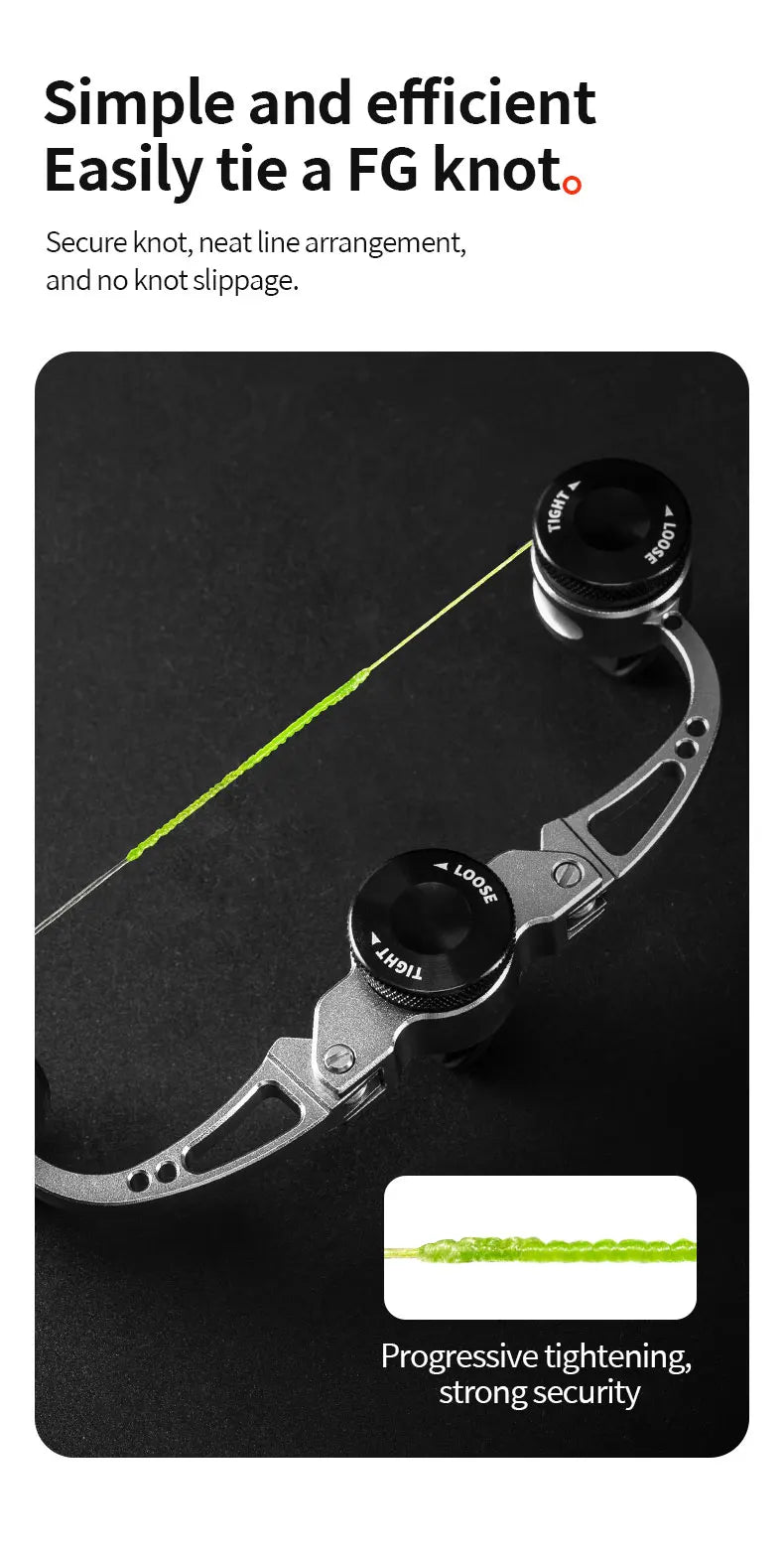 CHILENT GT FG PR Knot Tyer Aviation Alumin Knotter Assist Line Leader Connection Knotting Machine Bobbin Winder Fishing Tools