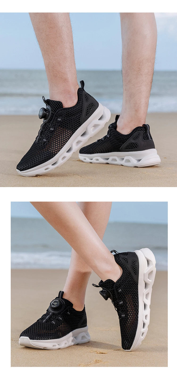 Summer Ladies Mesh Breathable Hiking Shoes Wading Upstream Shoes Women's Lightweight and Comfortable Outdoor Leisure Hiking Shoe