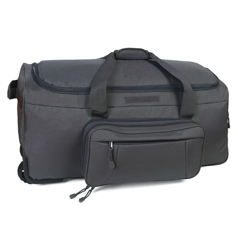 124L Outdoor Camping Travel Bag Large Trolley Case Waterproof Nylon Practical Travel Handbag Storage Luggage Bag