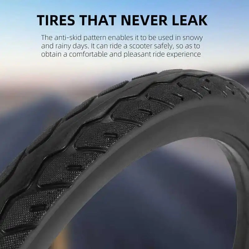 16 Inch 16 X 1.75 Bicycle Solid Tires Bicycle Bike Tires 16 X 1.75 Black Rubber Non-Slip Tires Cycling Tyre