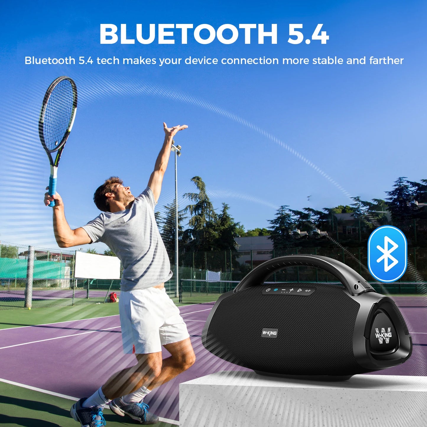X20 200W RMS Portable Bluetooth Speakers, Massive Bass Party Boombox IPX7 Waterproof Speaker Large, Loud Outdoor Speaker