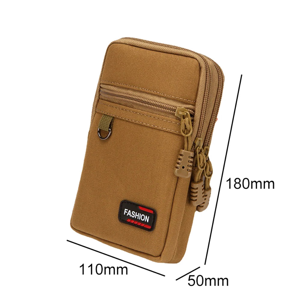 Molle Bag Men Tactical Molle Pouch Belt Coin Purse Waist Bag Outdoor Waist Fanny Pack Phone Pouch Camping Bags