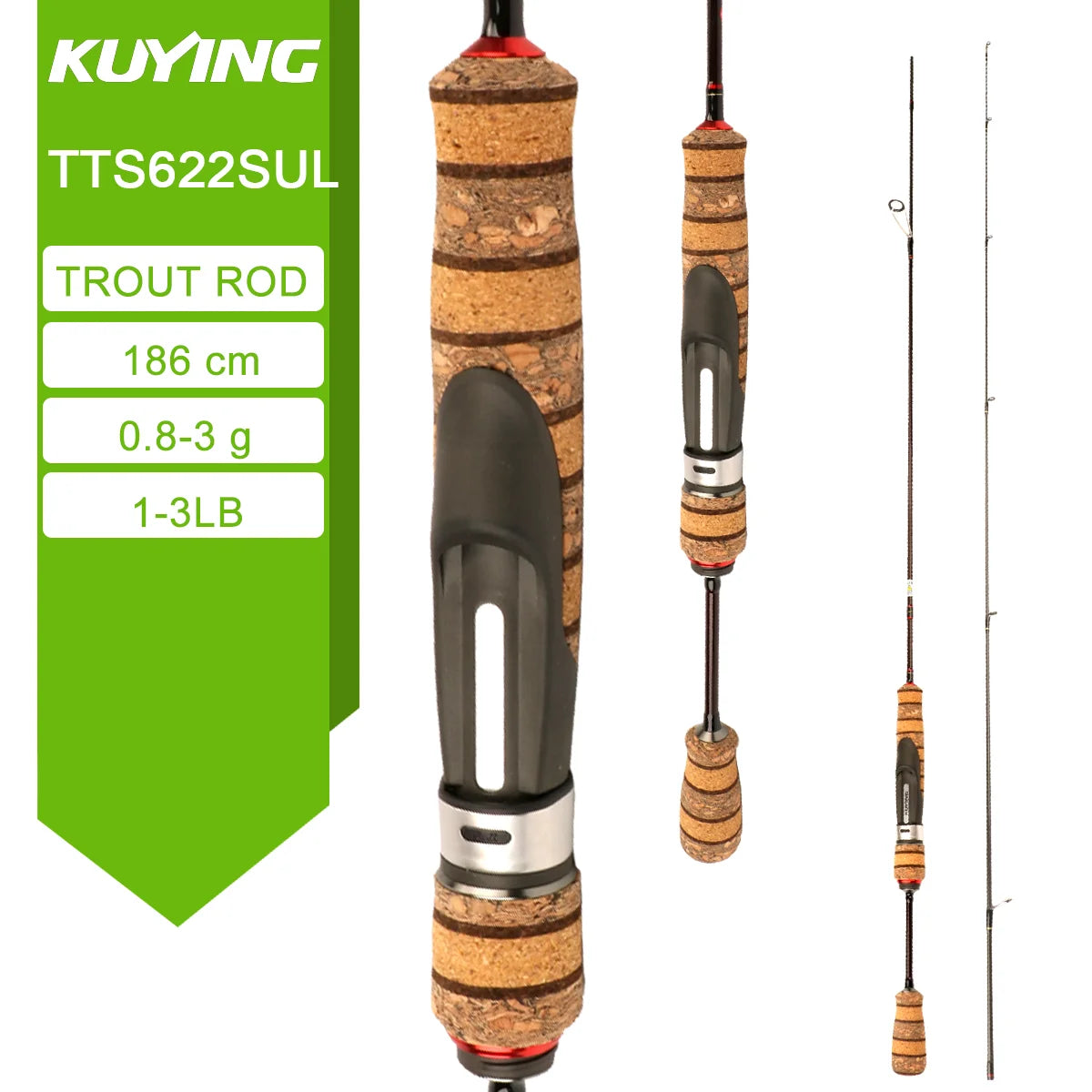 TETON L UL SUL 5'2" 6' 6'3" 6'4"6'2" 6'6" Fishing Rod Lure Cane Spinning Casting FUJI Carbon 1-4g 0.8-3g 2-10g M-Fast bfs