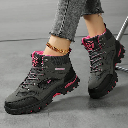 Women Boots Waterproof Outdoor Hiking Boots Women's Safety Work Shoes Walking Sneakers Non Slip Ankle Boots Botas De Mujeres New