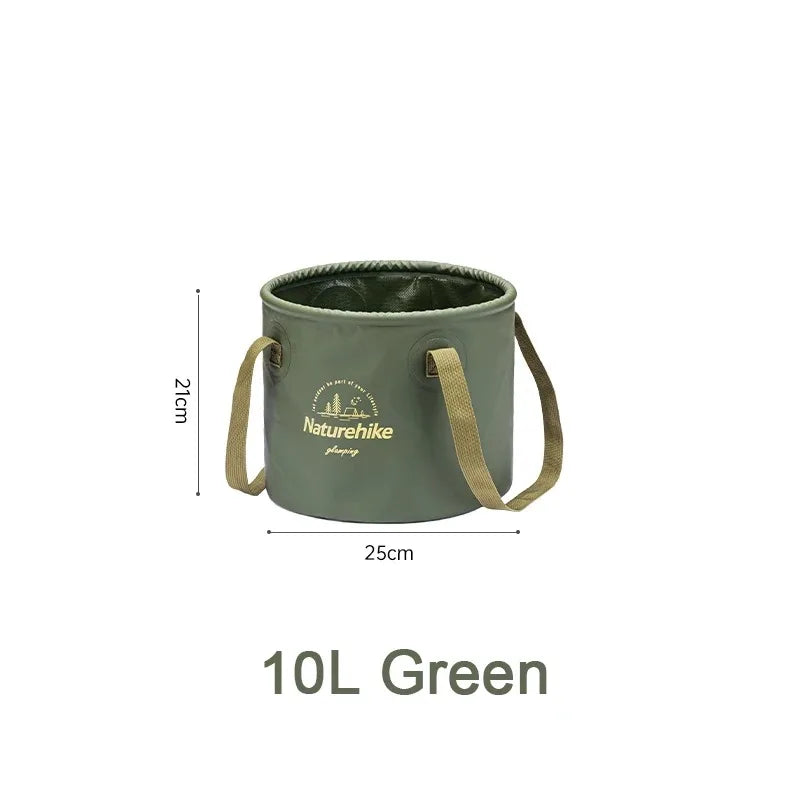 Handheld Bucket Outdoor Foldable Waterproof Bucket Portable Multifunctional Travel Camping Fishing Storage Bucket