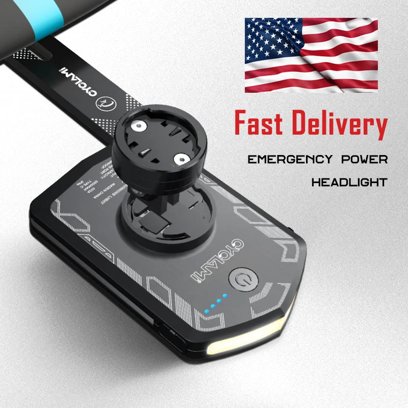 Bicycle Headlight Bike Light Cycling 5000mAh Type-C Charging Front Lamp For Garmin XOSS IGPSPORT COOSPO GEOID