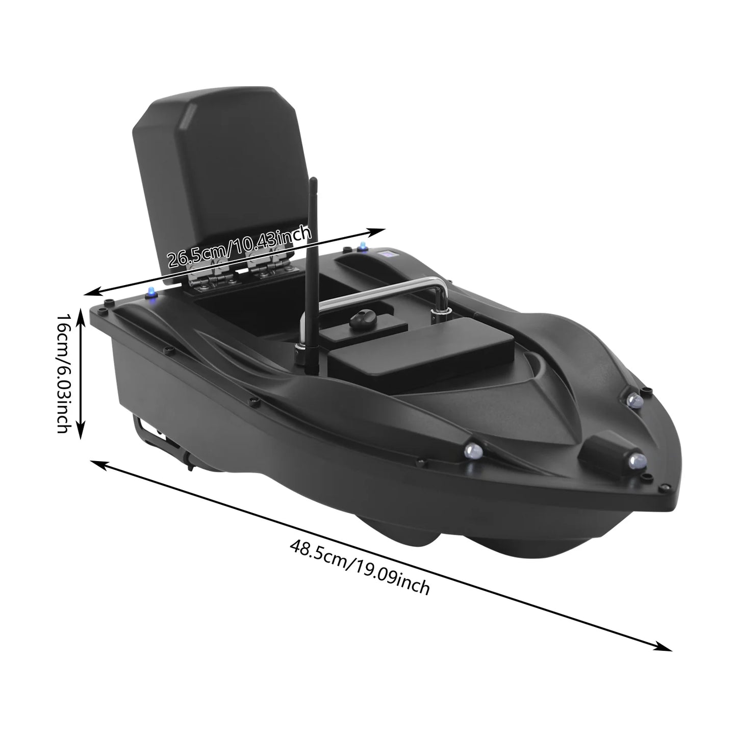 Fishing Bait Boat with GPS, 16 Positioning Points Fishing Bait Boat, Bait-Boat with Remote Control for Lakes