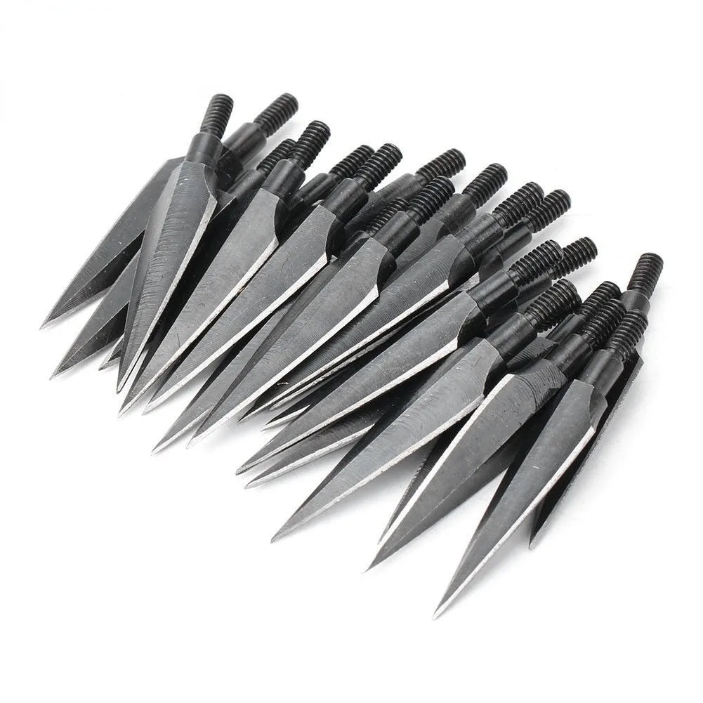 12/24pcs Archery 150grain Traditional Broadheads Hunting Arrowheads Bow And Arrow Shooting Target Practice Carbon Steel Arrow Tip