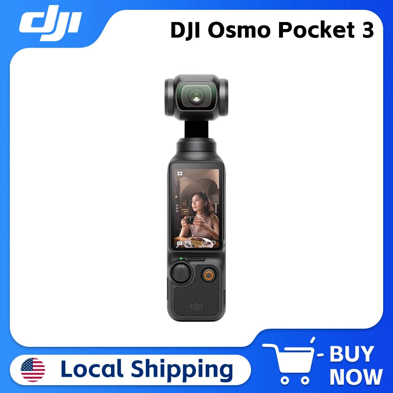 Pocket 3 Vlogging Camera 1-Inch CMOS &4K/120fps 3-Axis Gimbal Mechanical Stabilization Original Brand in Stock
