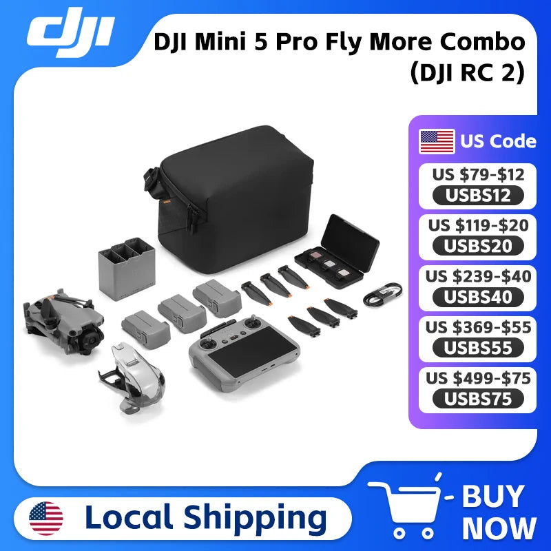 Mini 5 Pro Fly More Combo (DJI RC 2)