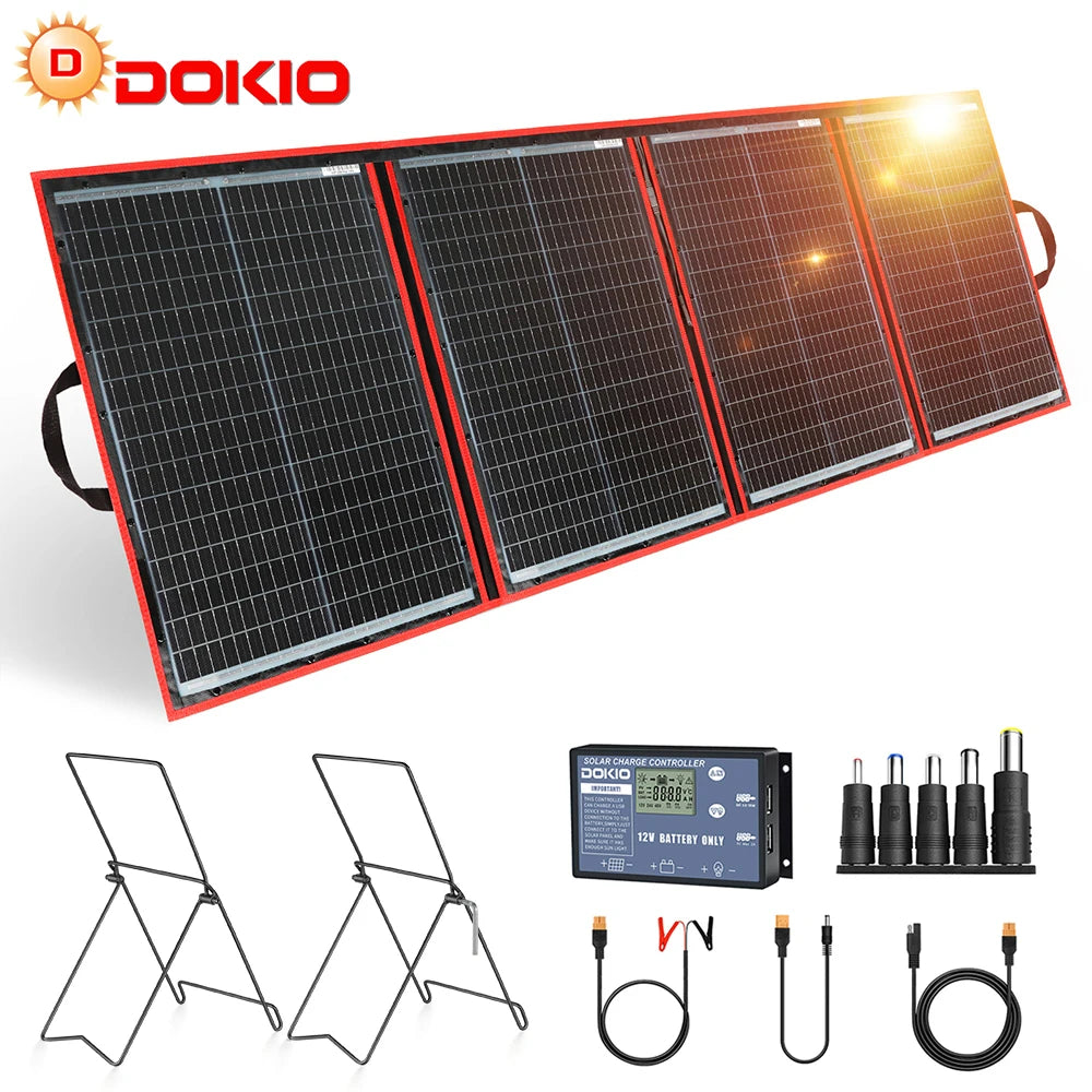 97W 150W 195W 295W With fixing bracket and 12V controller kit foldable portable solar panel for car battery/camping