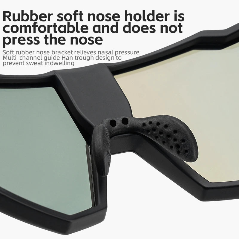 Polarized Cycling Glasses Electronic Color Change Glasses Sunglasses UV400 Safety Bike Bicycle Eyewear Sports Goggles