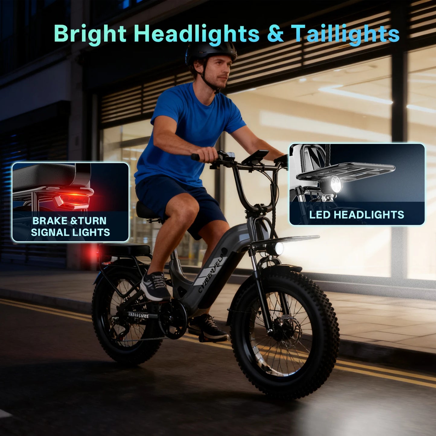 1000W Peak Step-Thru Electric Bike for Adults 20" Fat Tire 7-Speed Commuter E-Bike Up to 80 Miles Long Range 48V 20Ah Removable Battery EK12 EK8