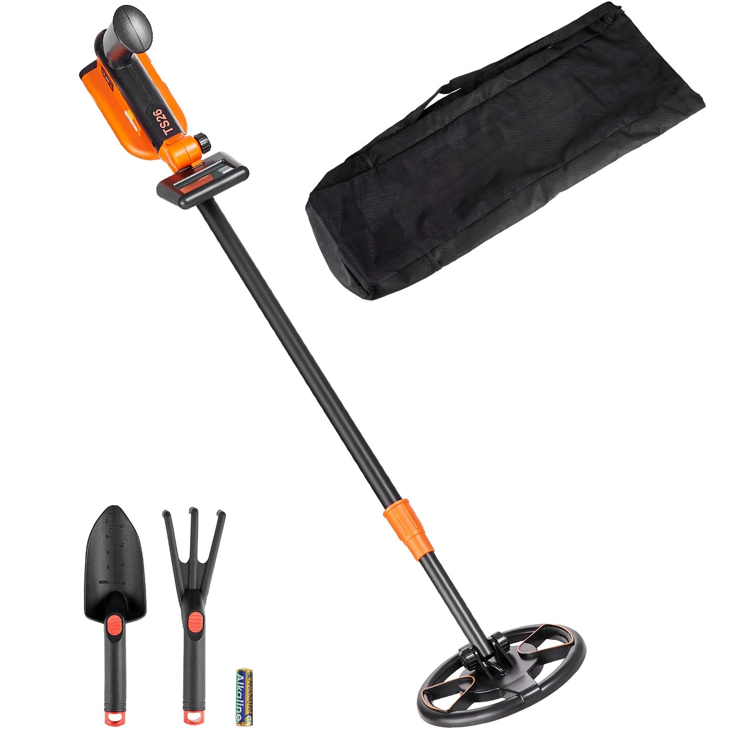 Metal Detector for Kids 6 Inch 25''-37'' Adjustable Length IP68 Waterproof Search Coil & LCD Display for Detecting Gold