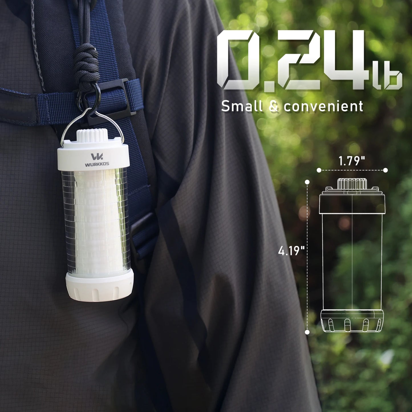 Camping Lantern 550LM Rechargeable LED Flashlight Waterproof EDC Work Light RGB Torch Power Bank Mini Magnetic Lamp