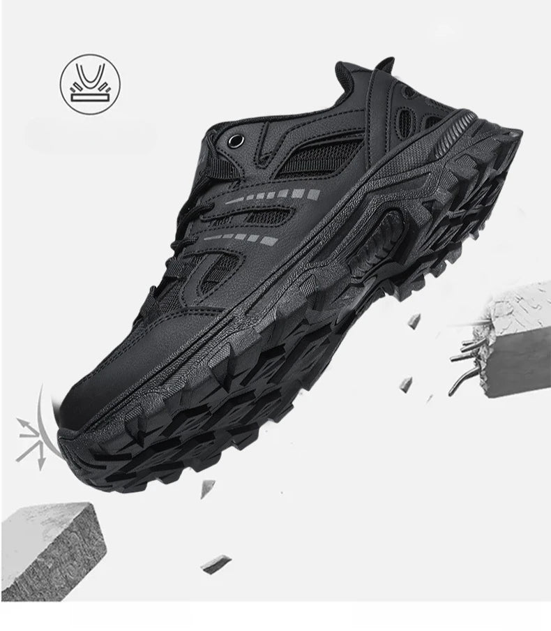 Hiking Shoes Women Shock-absorbing Lace-up Outdoor Low-top Men Shoes Comfortable Flat Breathable Casual Sneakers Men