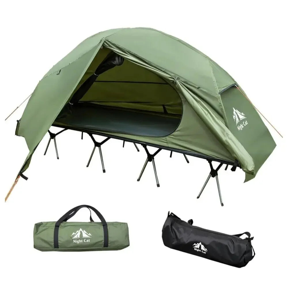 Camping Cot Tent Waterproof 1-Person Off-Ground Combo Cot Bed