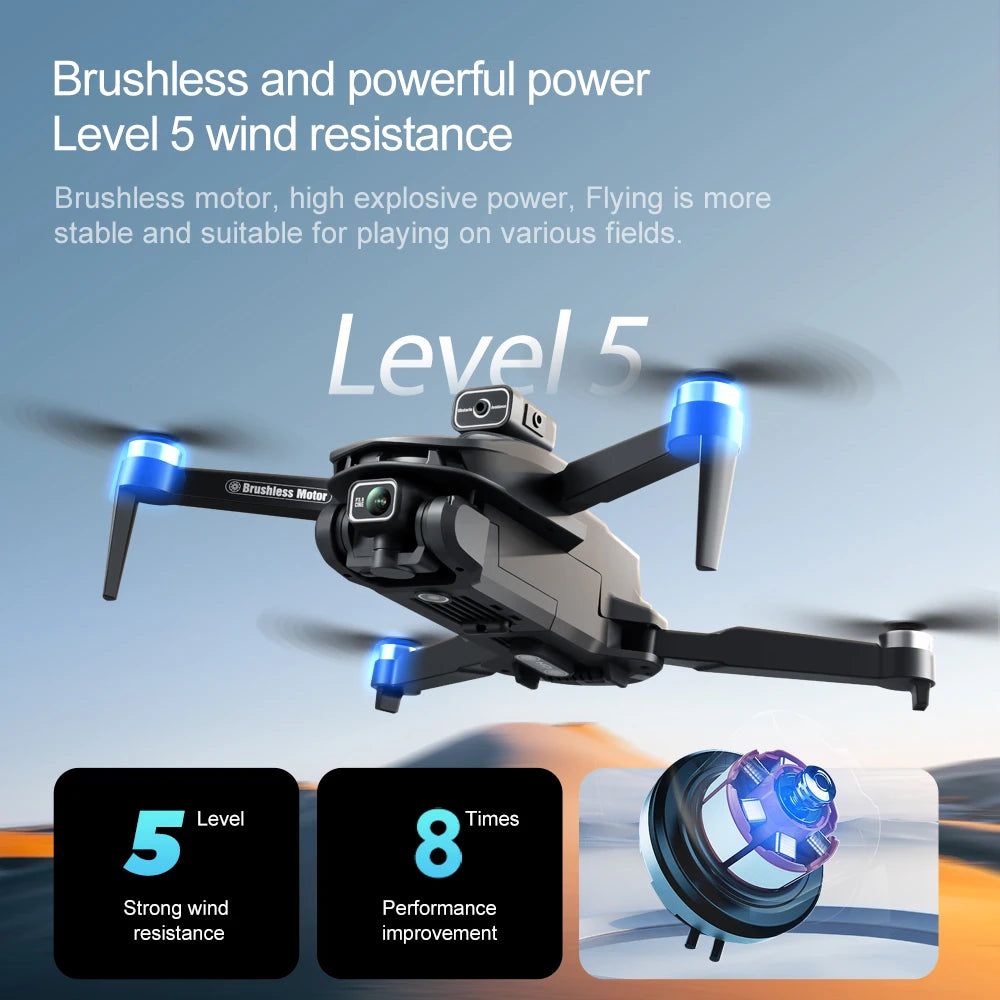 Mini Drone Screen Ccontrol 8K HD Dual Cameras Remote 5G WIFI FPV Remote Control Portable Obstacle Avoidance Drone