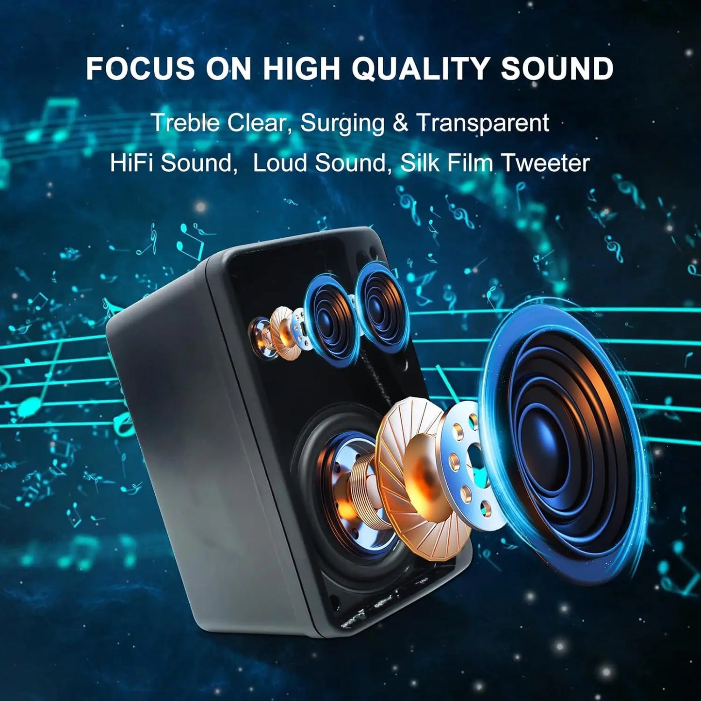3.5'' 2PCS Passive Outdoor Speakers Wired Waterproof 200W 3 Way Premium Mountable Wall Mount Speakers With Superior Sound