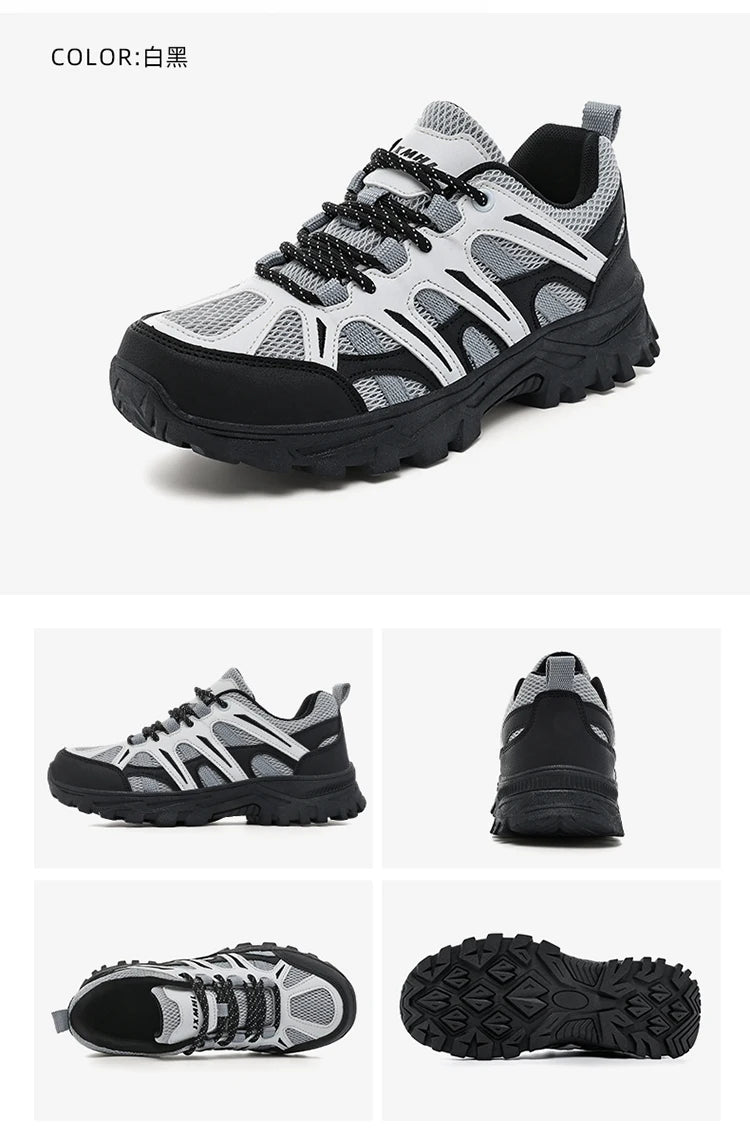 Woman Outdoor Hiking Sneakers Summer Breathable Non-slip Mesh Trail Shoes Wear-resistant  Trekking Footwear for Camping Climbing