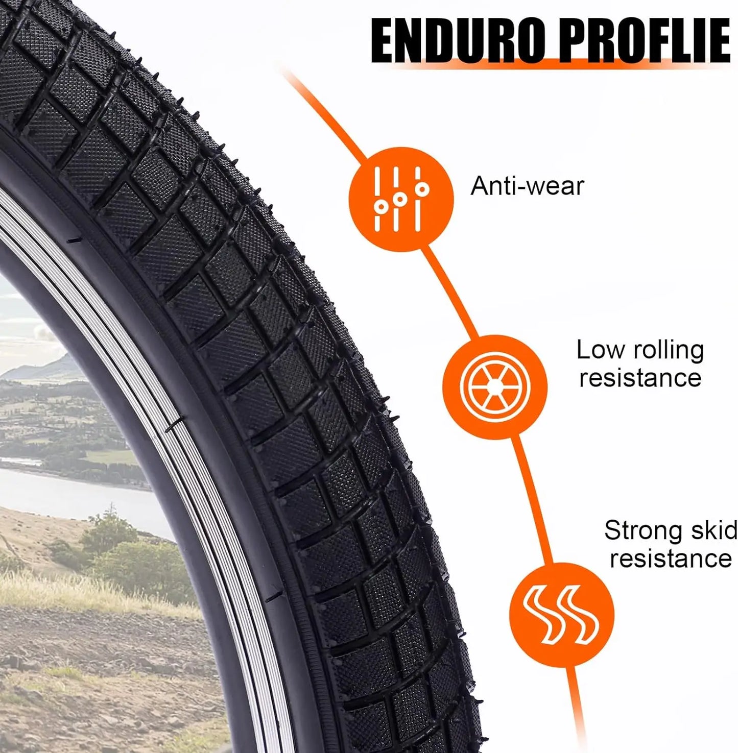 20 x 2.125 Bike tire 2 Pack 20 Bike tire Kids Black Bike Tires Folding Replacement Tires Fits Most Kids Bikes,BMX Tires
