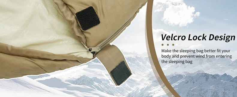 Mummy Sleeping Bags MJ300/MJ600 Cotton Camping Adults Sleeping Bag Ultra Winter Warm Mummy Sleeping Bag Indoor