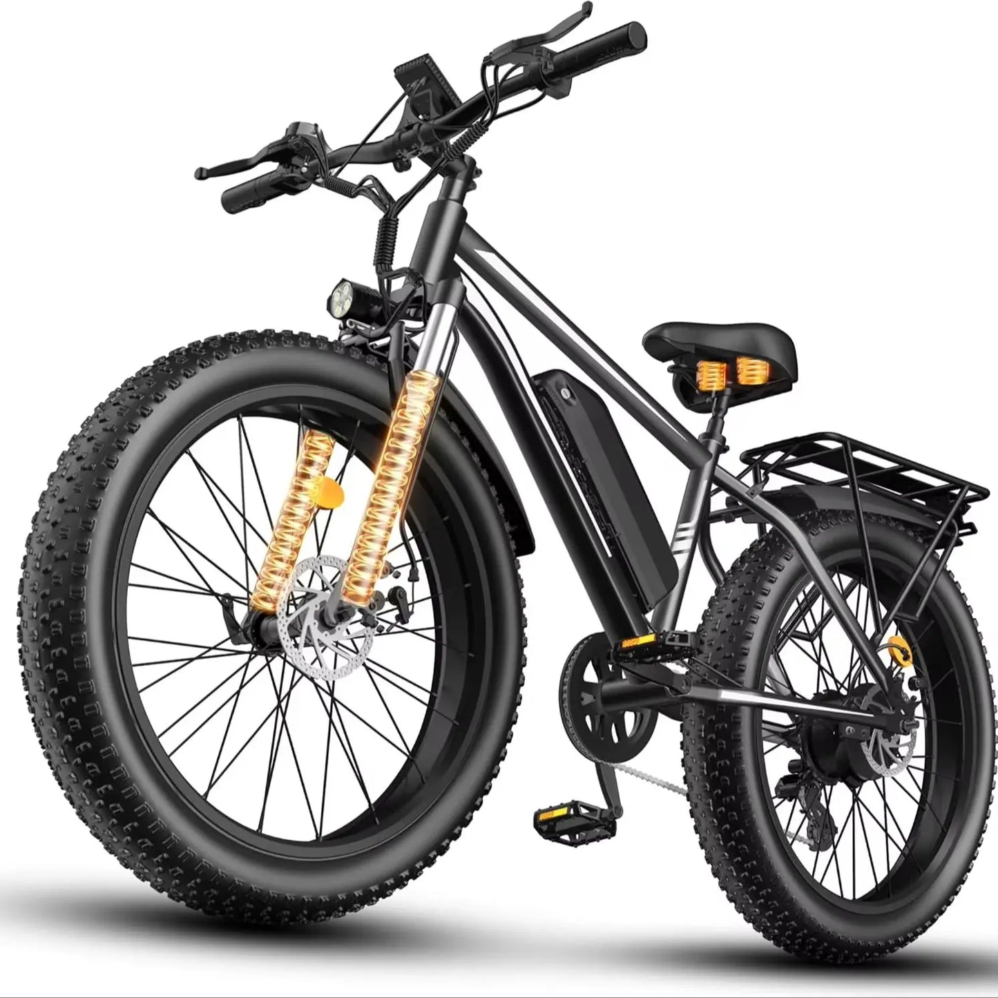 26 Inch Adult E-Bike 1000W Brushless Motor Electric Bicycle 48V15AH Battery Road & Off-road Mountain Ebike