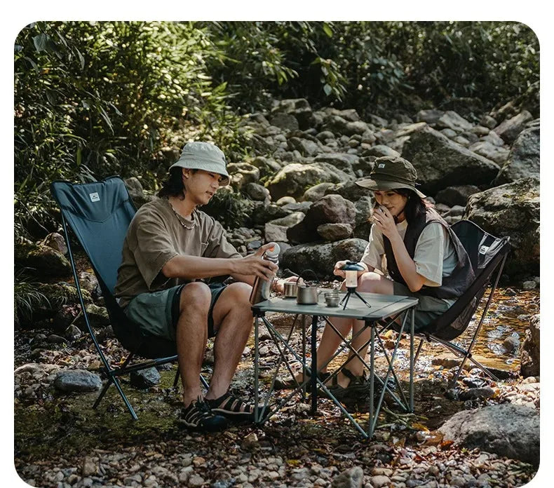 Ultralight Folding Chair L04 150kg Load Capacity for Fishing Picnic Outdoor Hiking Moon Chair Portable Relax Chair